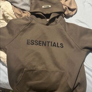 Essentials Men's Olive Hoodie